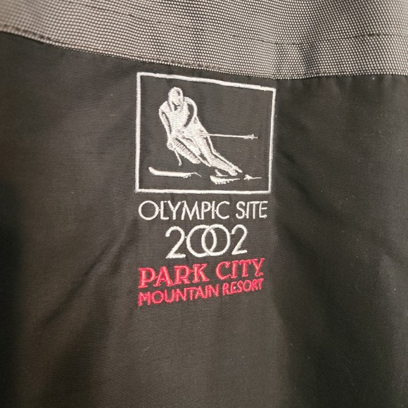Marker Mens XL Ski Jacket Black Gray Park City 97 2002 Olympic Site Vintage Coat - Picture 6 of 9